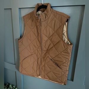 Brown J. Crew Winter Vest